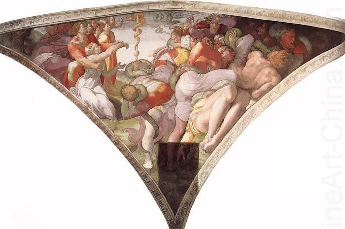 The Brazen Serpent, Michelangelo Buonarroti